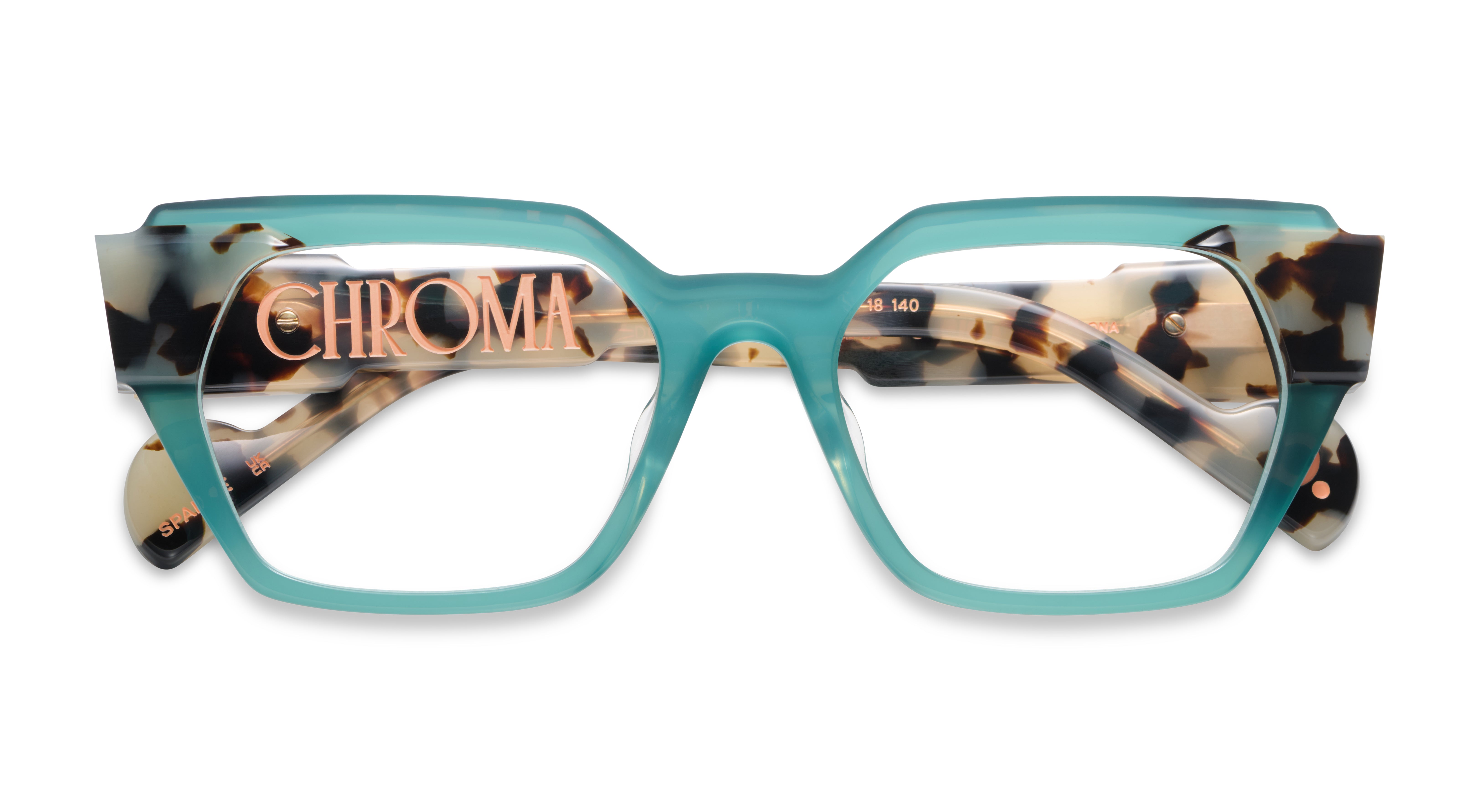 オールドチークフレーム(ターコイズ カラー) Etnia Barcelona > OPTICAL > CHROMA N19